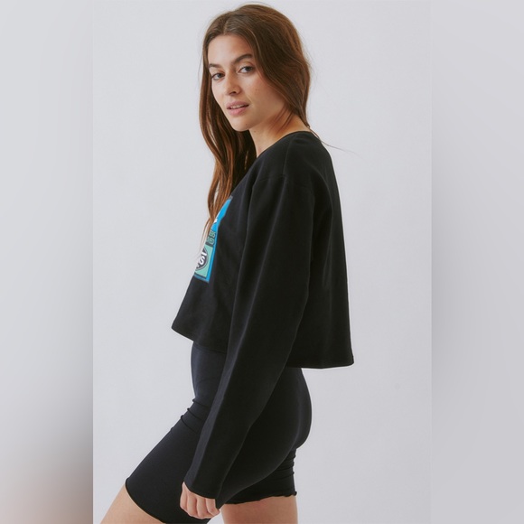 Vans Women’s Ramp Tested Graphic Cropped Crew Neck Long Sleeve Oversized XS - Picture 3 of 9